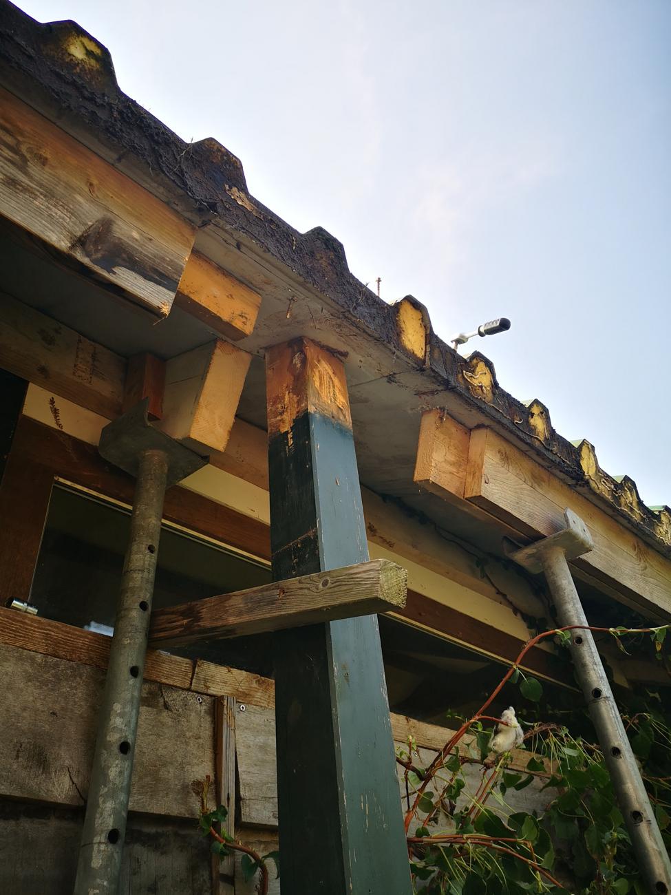 tiny house balken reparatie